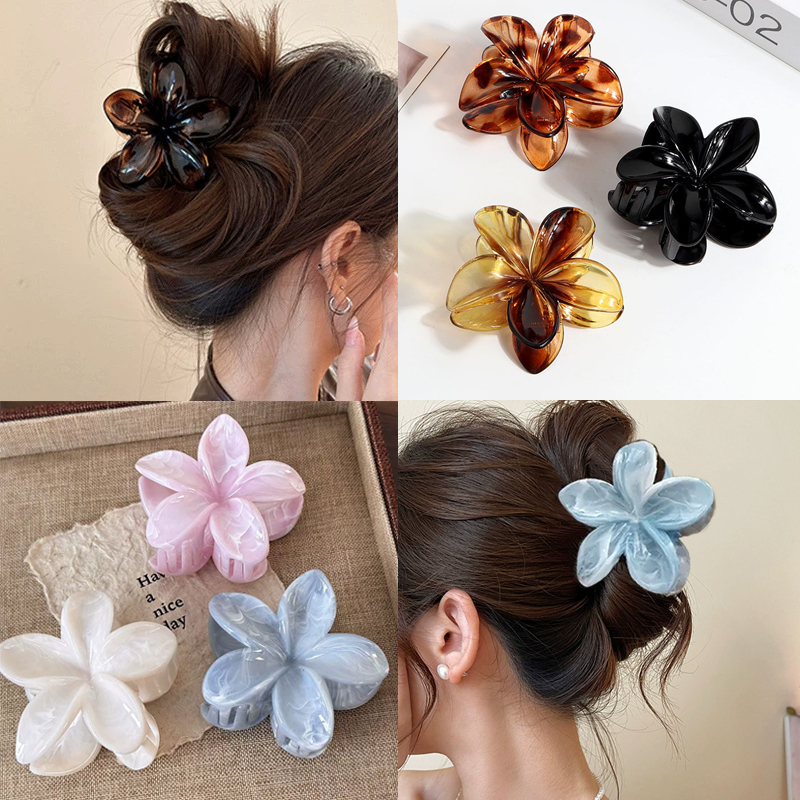 Women'S Korean Accessories - Korean Hawaiian Gradient Flower Hair Claw