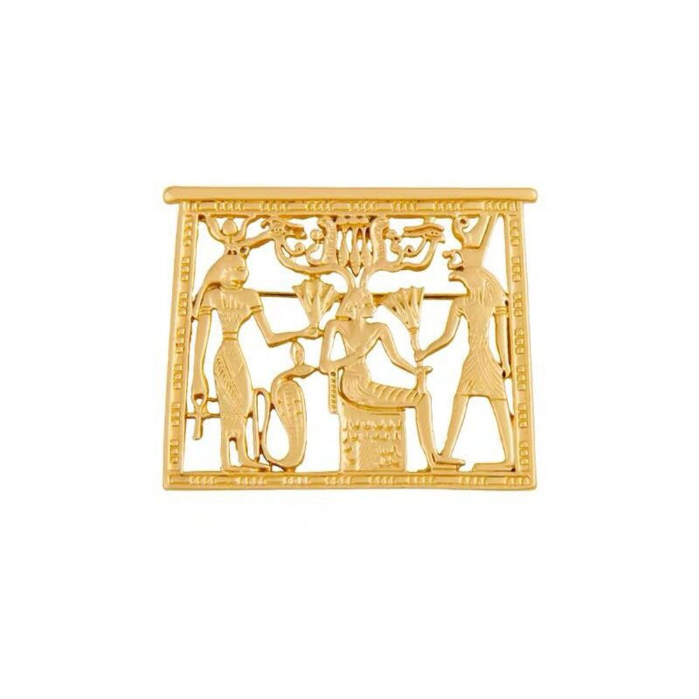 Women Accessories In Egypt - Gold Color Metal Hollow Badge Egypt