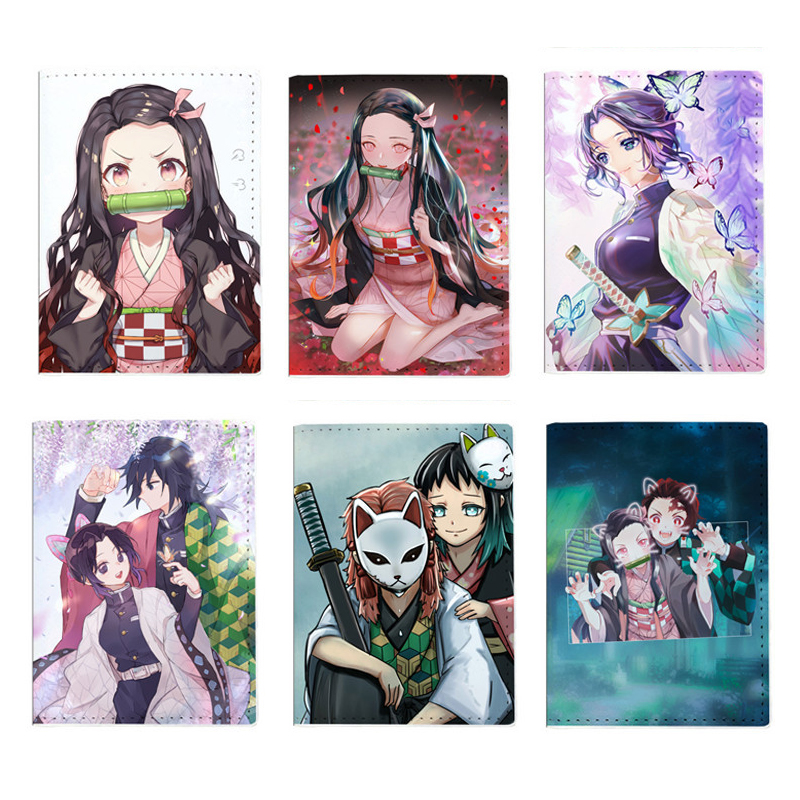 Women'S Accessories Wallet - Japanese Anime Demon Slayer Passport Cover