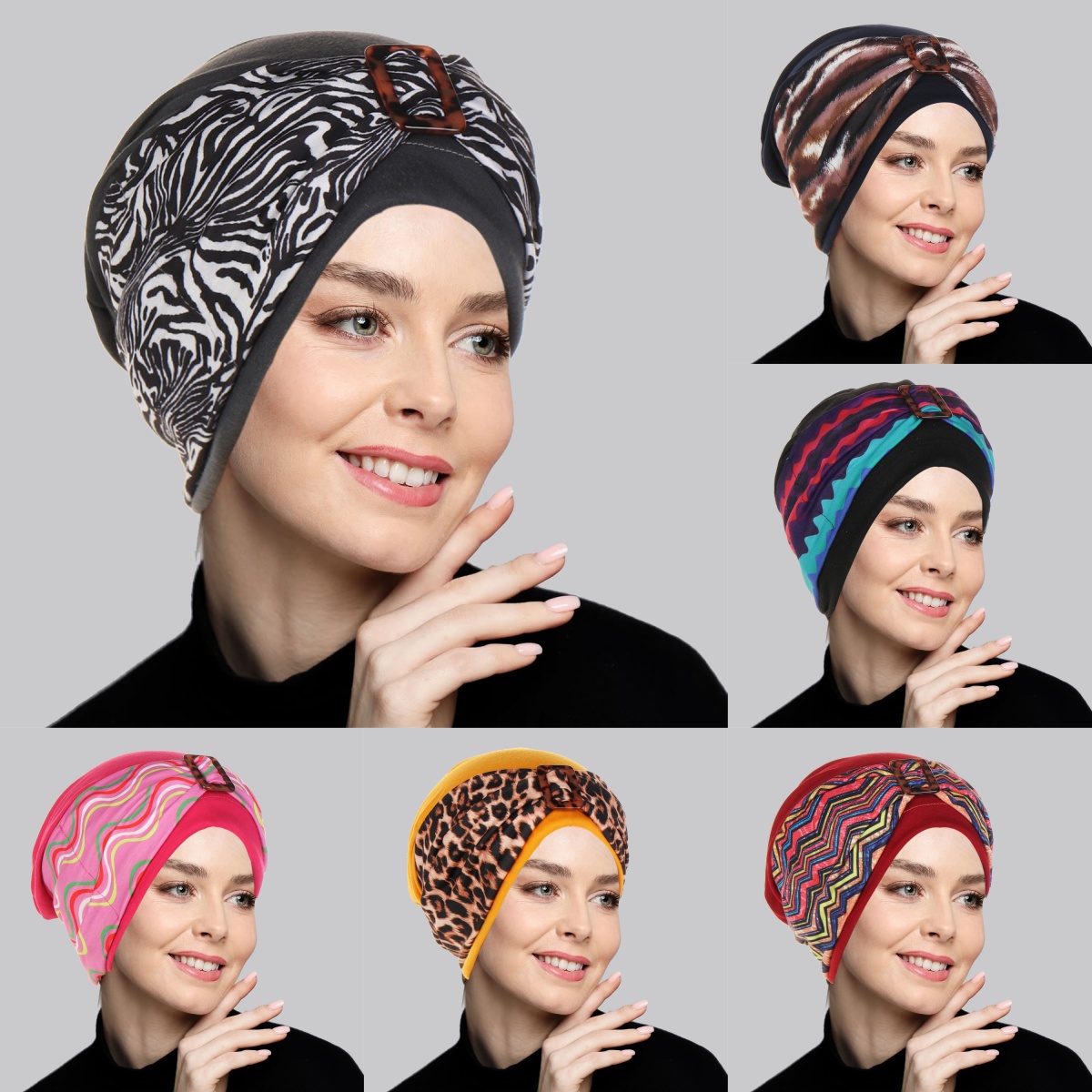 Women Accessories India - Fashion Print Women Muslim Hijab Caps