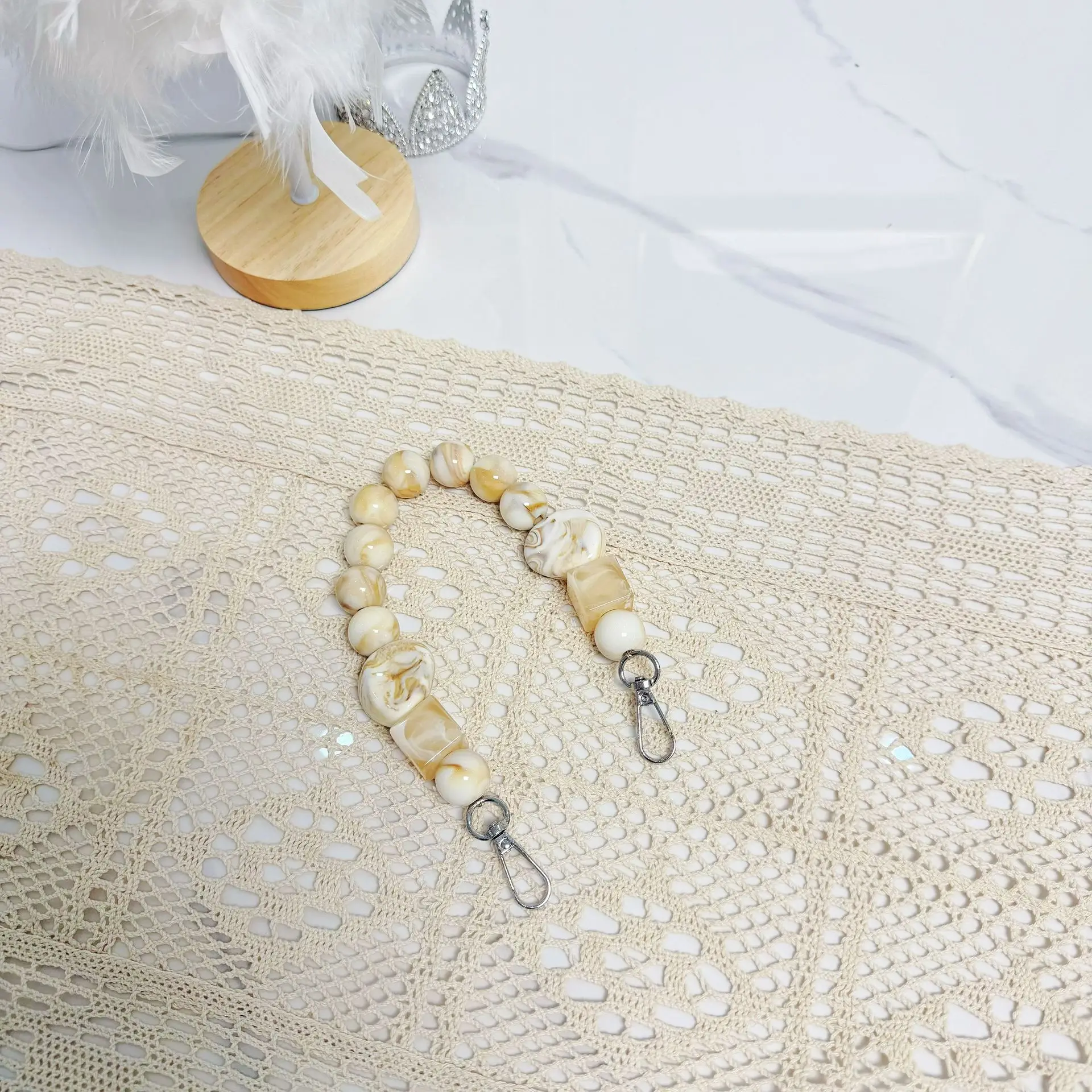 Women'S Accessories Handbags - High Aesthetic and Simple Pearl Chain