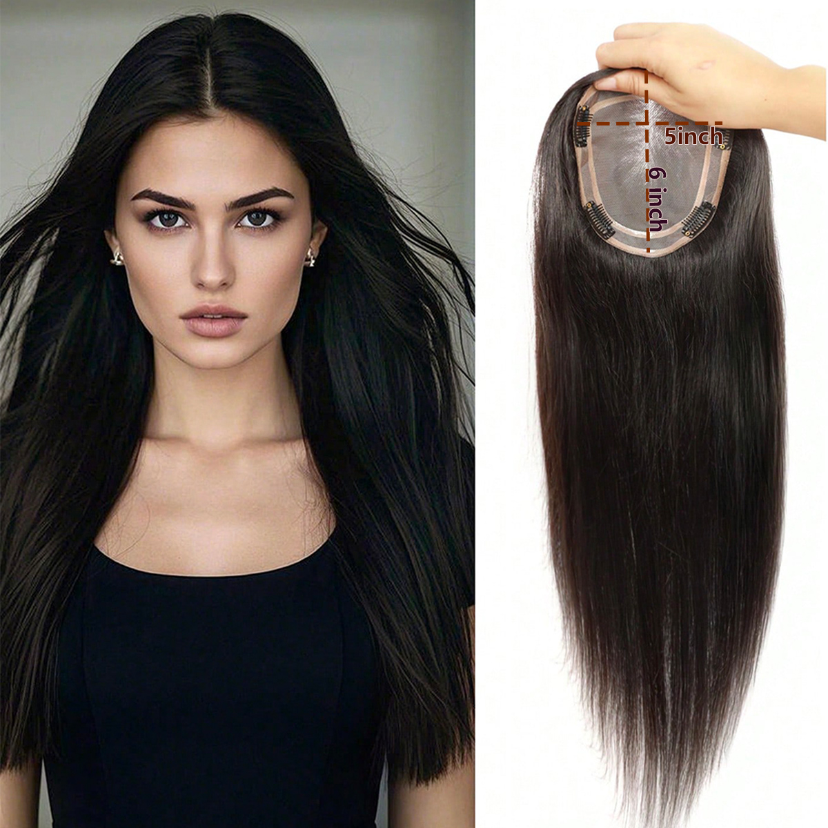 Women Accessories India - 100% Real Human Hair Toppers for