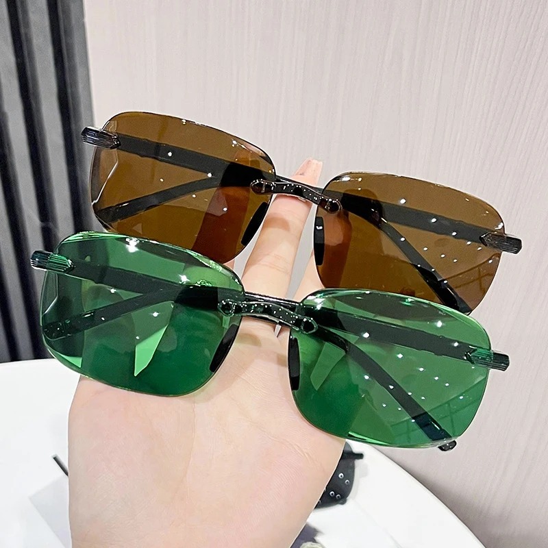 Women Accessories Trendy - Rimless Stylish Trendy Sunglasses Minimalist Daily