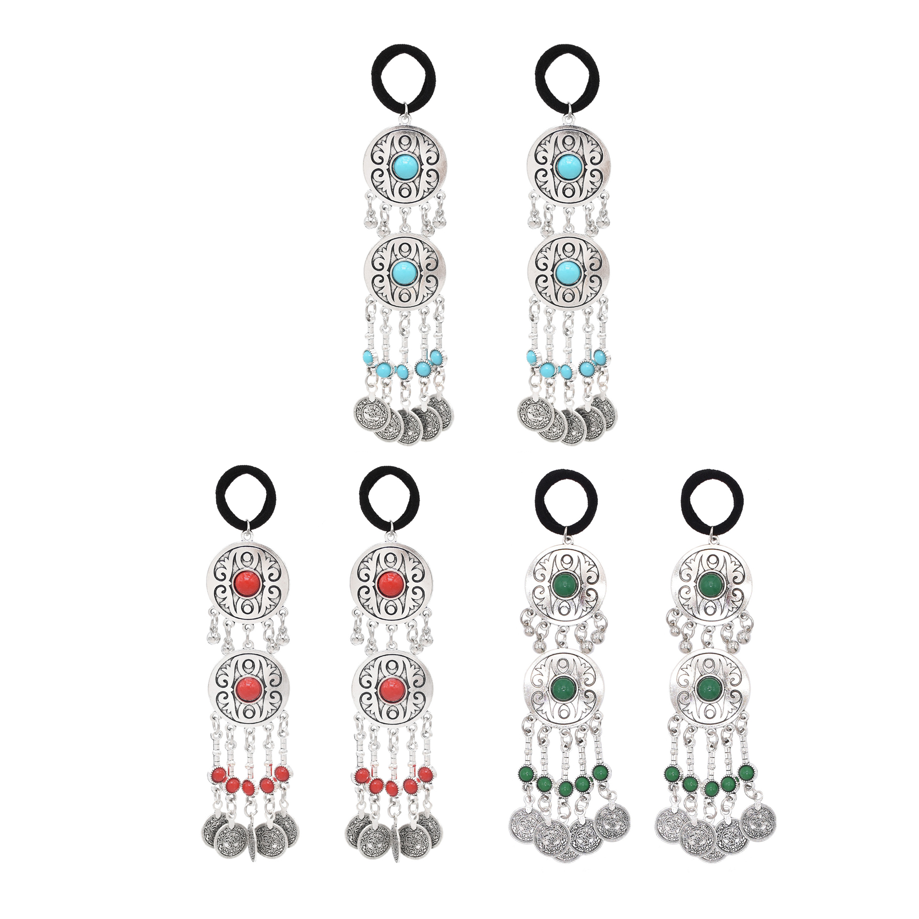 Women Accessories Nepal - Kazakhstan Nepal Traditional Ethnic Coins Hairband