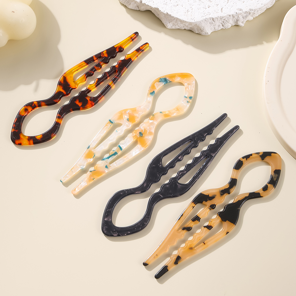 U-Shaped Hair Sticks Tortoises - Women Accessories Trendy incelemesi ve fiyatı