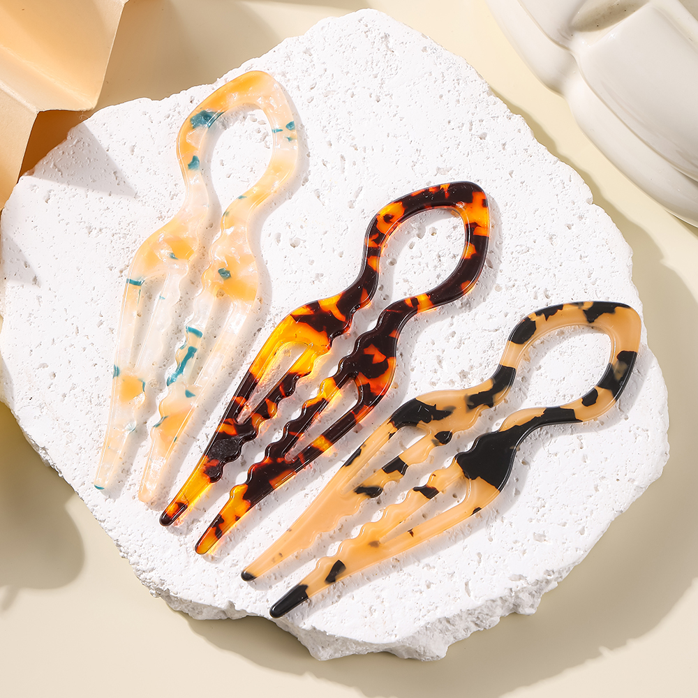 U-Shaped Hair Sticks Tortoises - Women Accessories Trendy incelemesi ve fiyatı