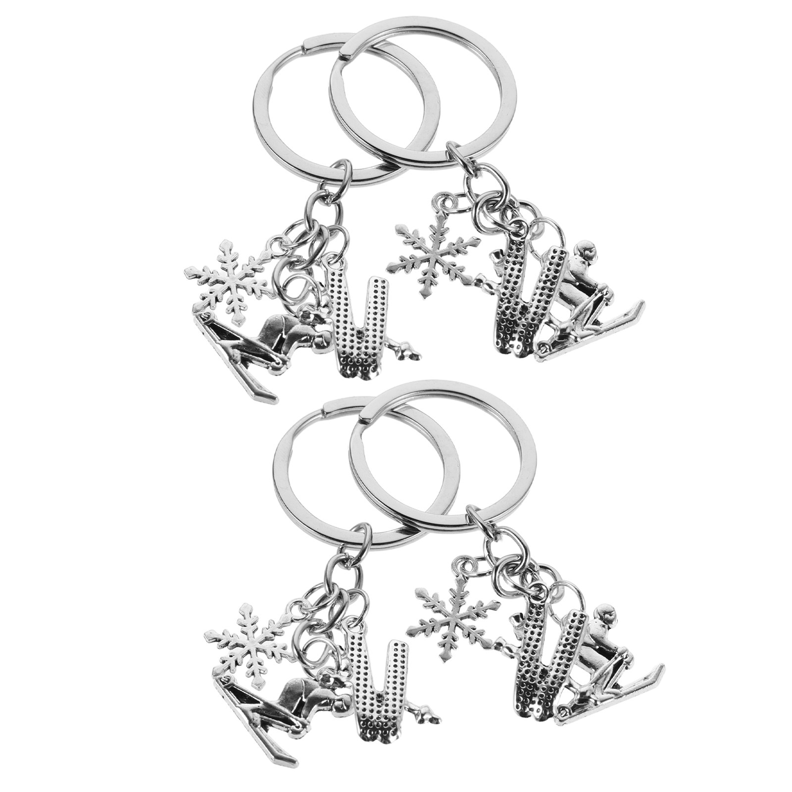 4Pcs Ski Keychain Bulk Winter  - Women'S Accessories Handbags incelemesi ve fiyatı