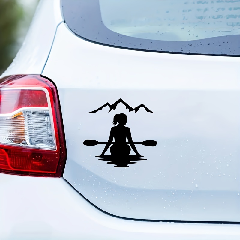 1pc Women Kayaker Car Sticker  - Women'S Kayak Accessories incelemesi ve fiyatı