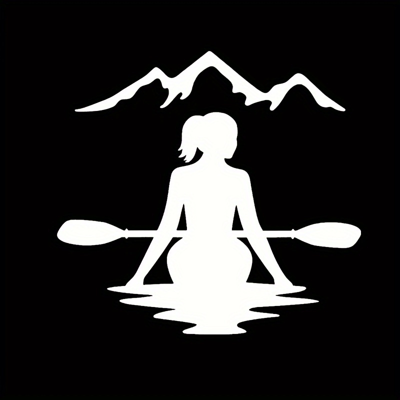 1pc Women Kayaker Car Sticker  - Women'S Kayak Accessories incelemesi ve fiyatı