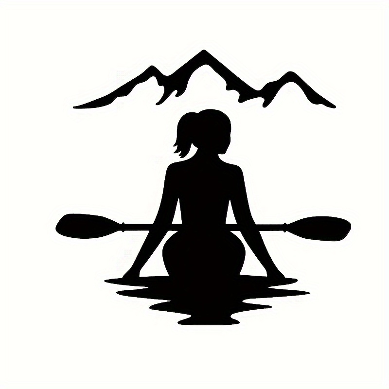 1pc Women Kayaker Car Sticker  - Women'S Kayak Accessories incelemesi ve fiyatı