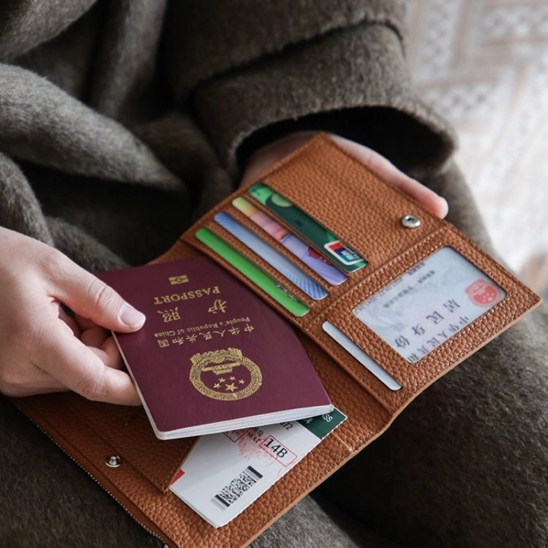 Leather Passport Holder Covers - Women'S Accessories Wallet incelemesi ve fiyatı