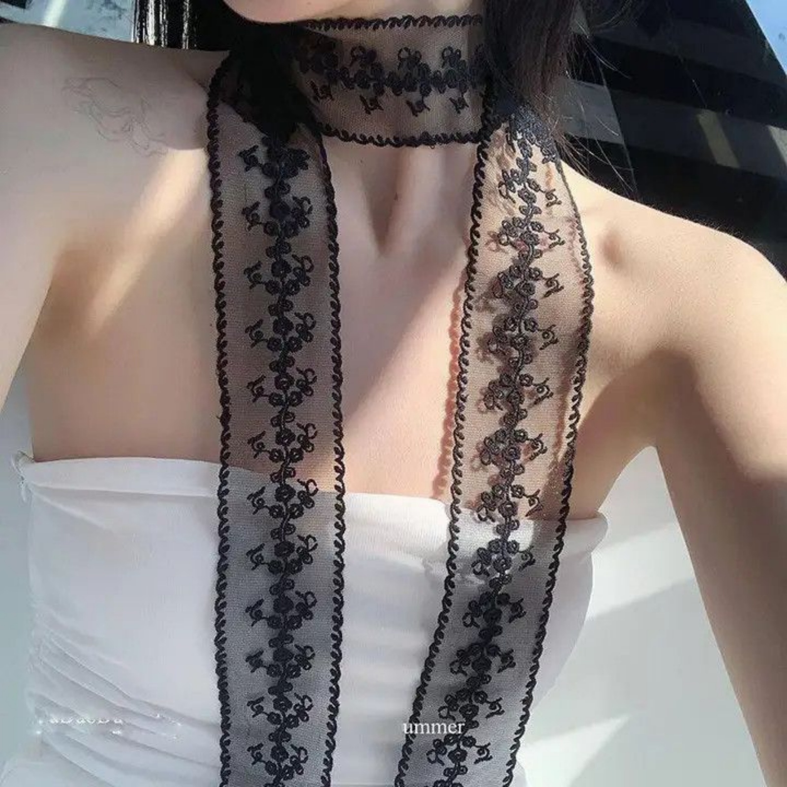 Korean Ins White Lace Ribbon S - Women'S Korean Accessories incelemesi ve fiyatı