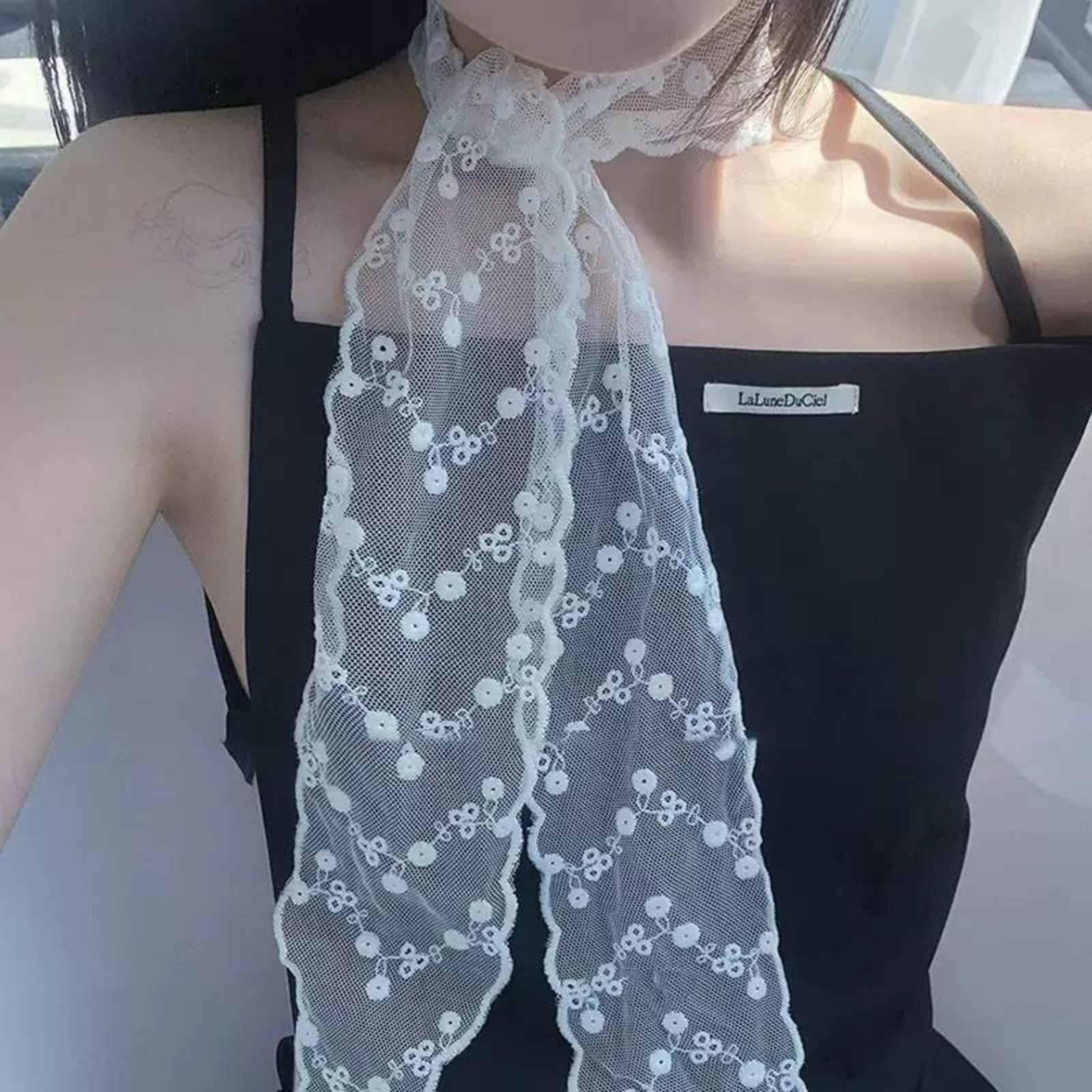 Korean Ins White Lace Ribbon S - Women'S Korean Accessories incelemesi ve fiyatı