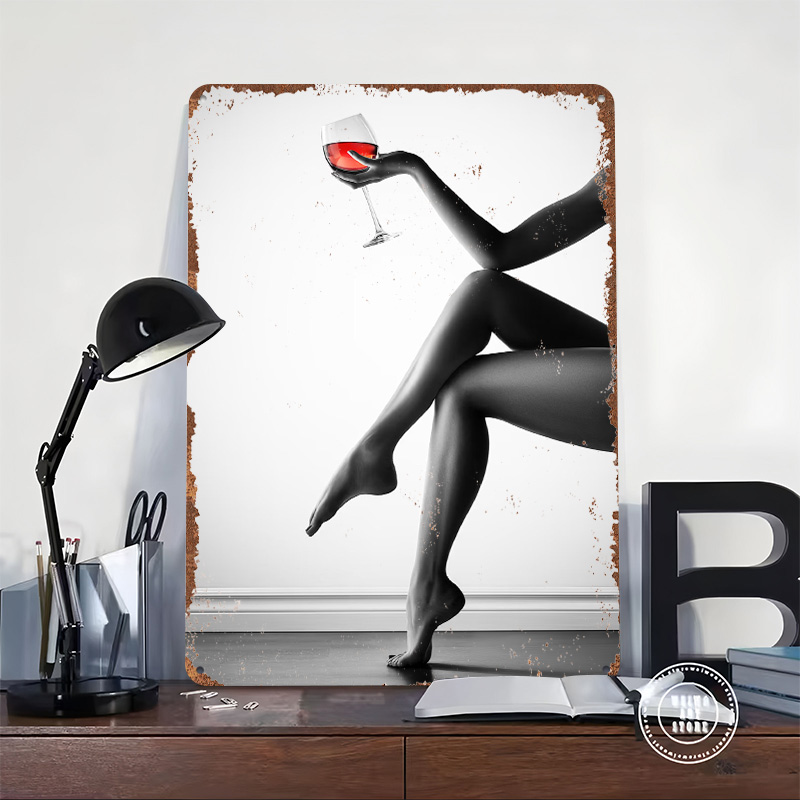 Elegant Woman With Wine Glass  - Women Accessories Poster incelemesi ve fiyatı