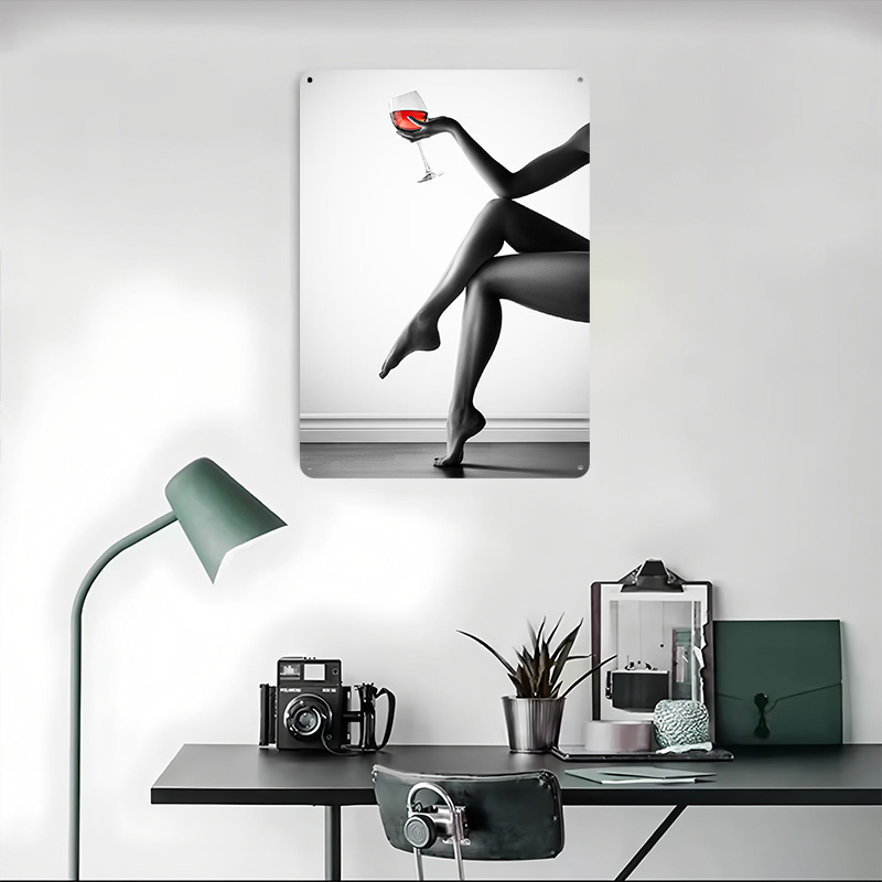 Elegant Woman With Wine Glass  - Women Accessories Poster incelemesi ve fiyatı