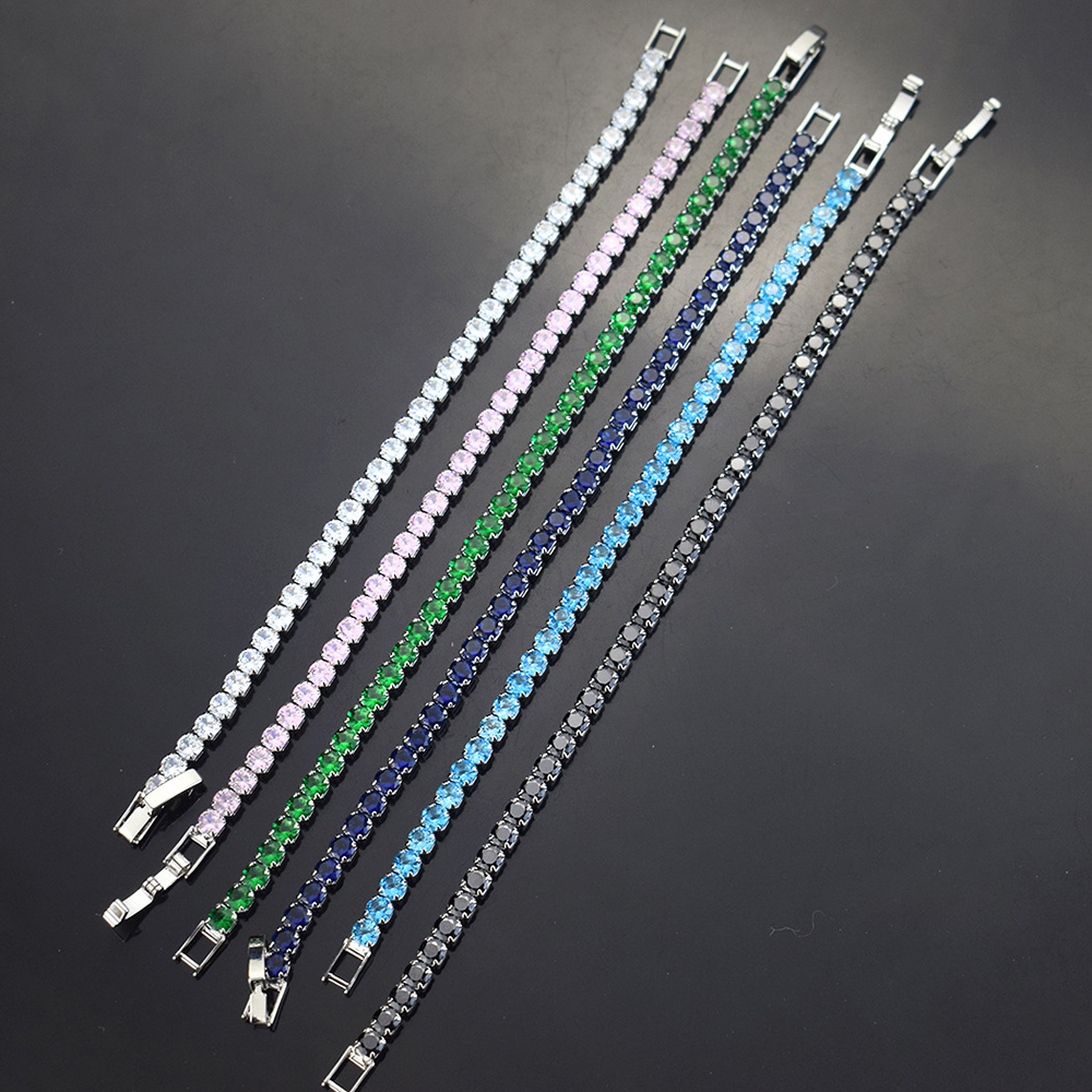 4mm Micro-inlaid Zircon Tennis - Women Accessories In Wholesale incelemesi ve fiyatı