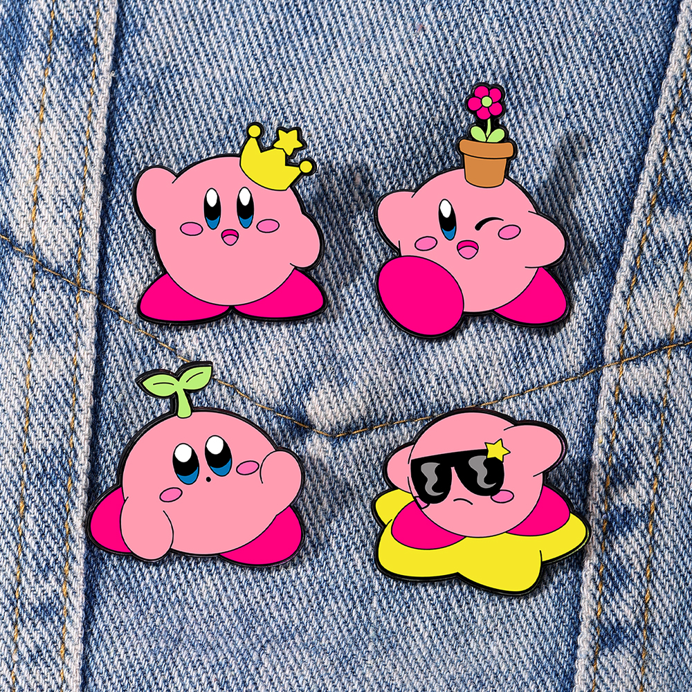 4pcs Kirby Enamel Lapel Pins S - Women Accessories Trendy incelemesi ve fiyatı