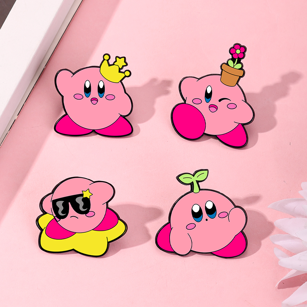 4pcs Kirby Enamel Lapel Pins S - Women Accessories Trendy incelemesi ve fiyatı