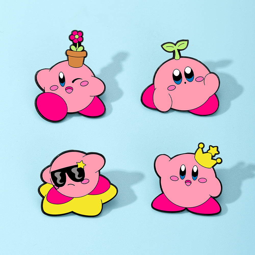 4pcs Kirby Enamel Lapel Pins S - Women Accessories Trendy incelemesi ve fiyatı
