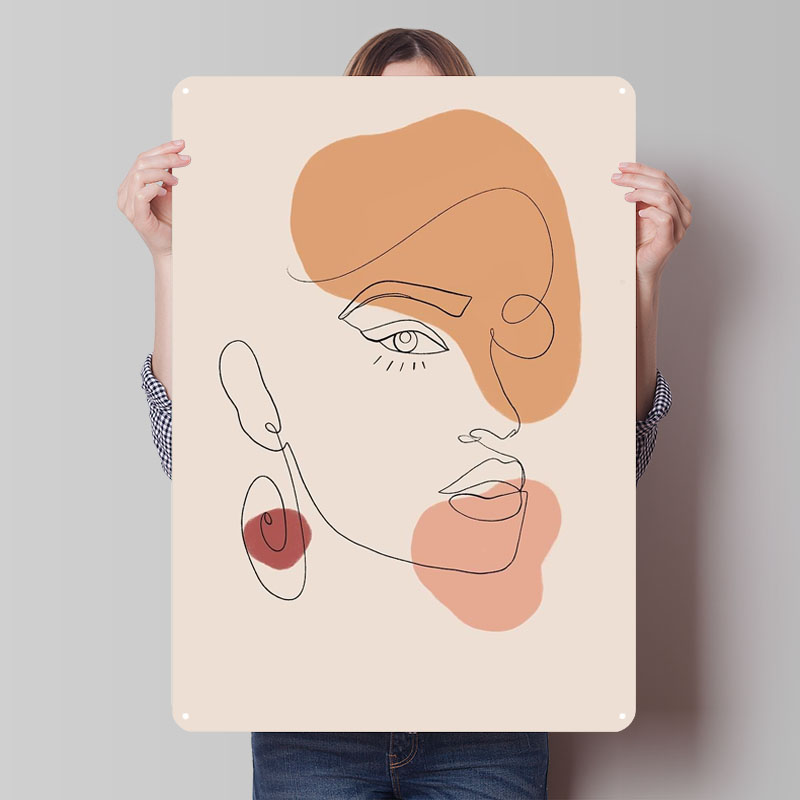 Abstract Line Art Woman Sign A - Women Accessories Poster incelemesi ve fiyatı
