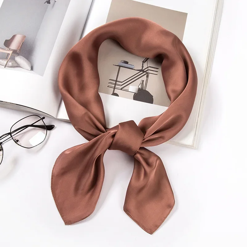 Satin Scarf Women 70cm Solid C - Women Accessories In Wholesale incelemesi ve fiyatı