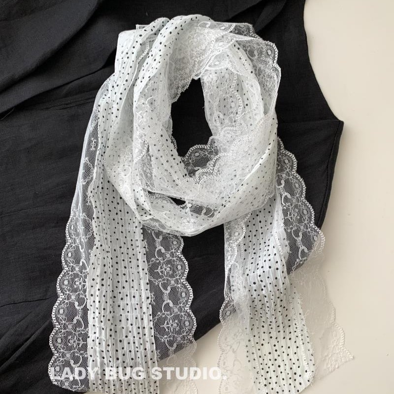 French Retro Long Stripe Polka - Women'S Korean Accessories incelemesi ve fiyatı