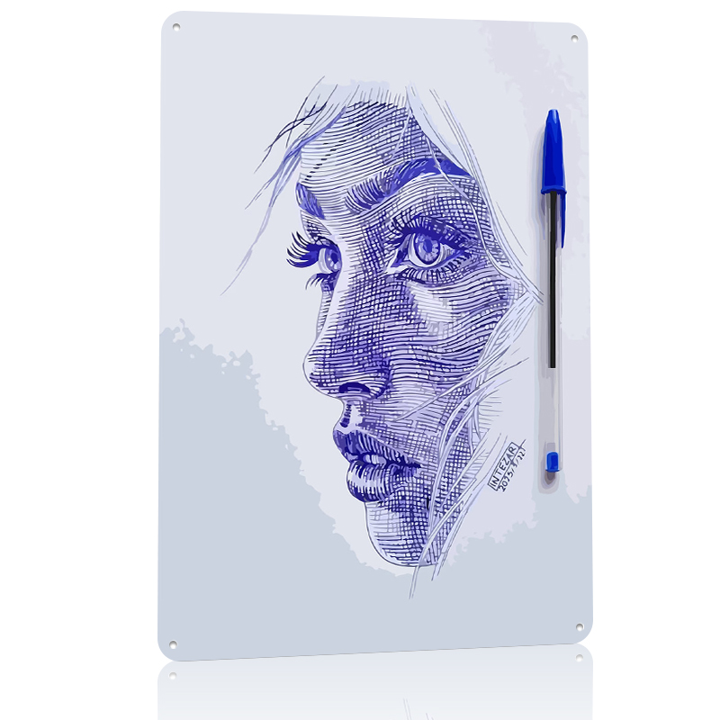 Ballpoint Pen Portrait of a Wo - Women Accessories Poster incelemesi ve fiyatı