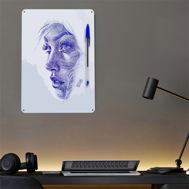 Ballpoint Pen Portrait of a Wo - Women Accessories Poster incelemesi ve fiyatı