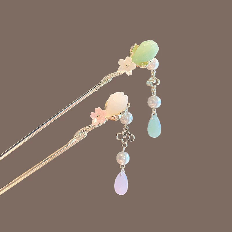 Vintage Flower Pearl Tassel Ha - Women'S Vintage Accessories incelemesi ve fiyatı