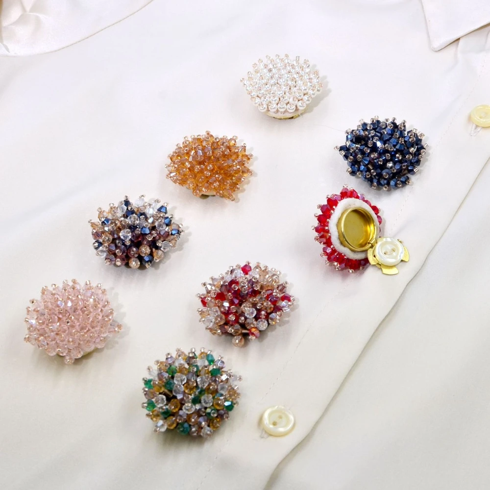 2PCS Elegant Button Covers Han - Women Accessories Trendy incelemesi ve fiyatı