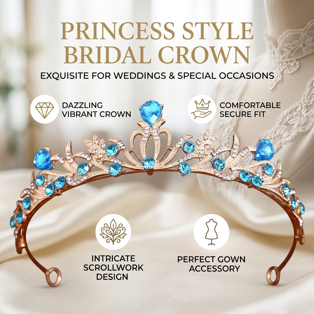 Crystal Wedding Tiaras And Cro - Women'S Accessories And Jewelry incelemesi ve fiyatı