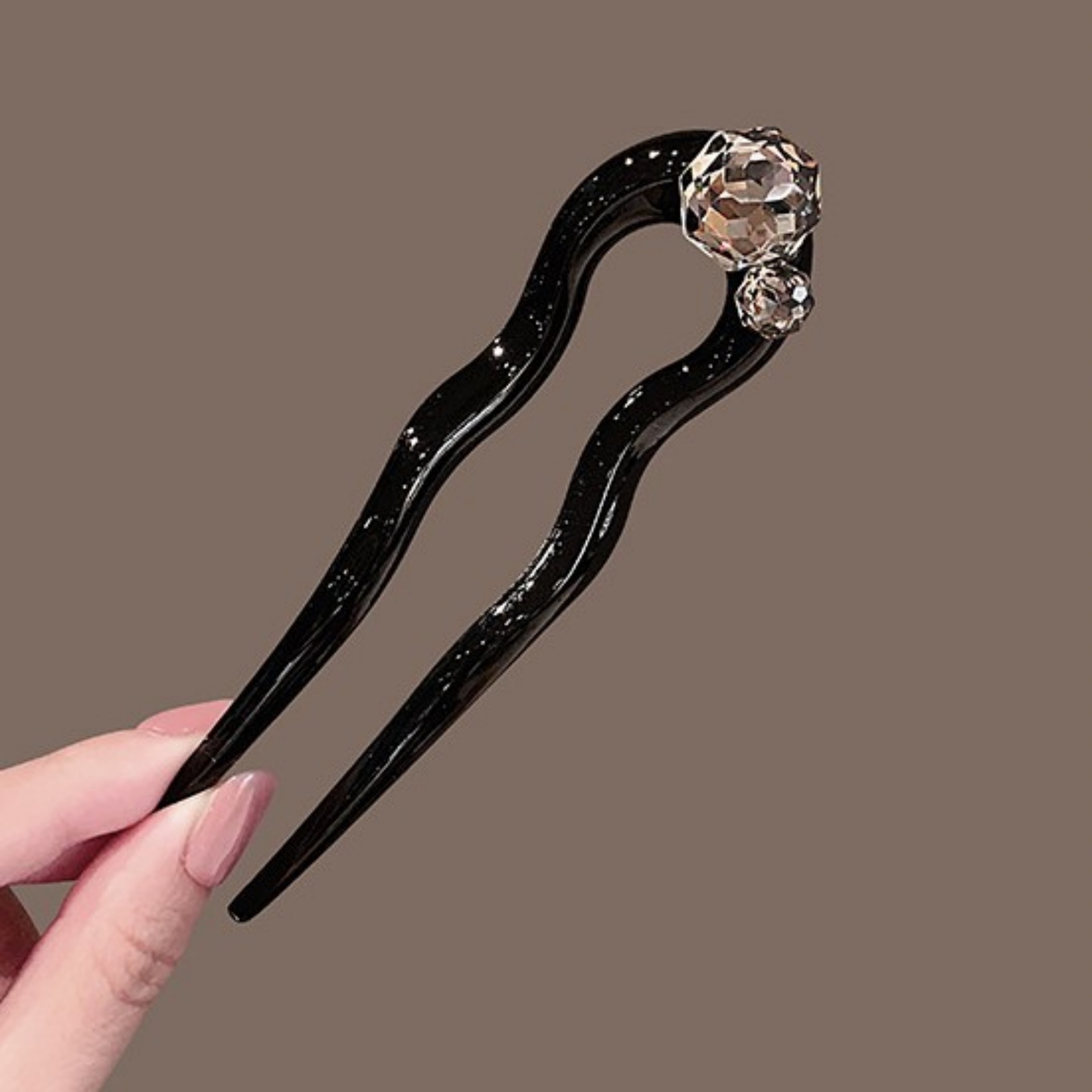 1PC Crystal Hair Fork,Black El - Women'S Vintage Accessories incelemesi ve fiyatı