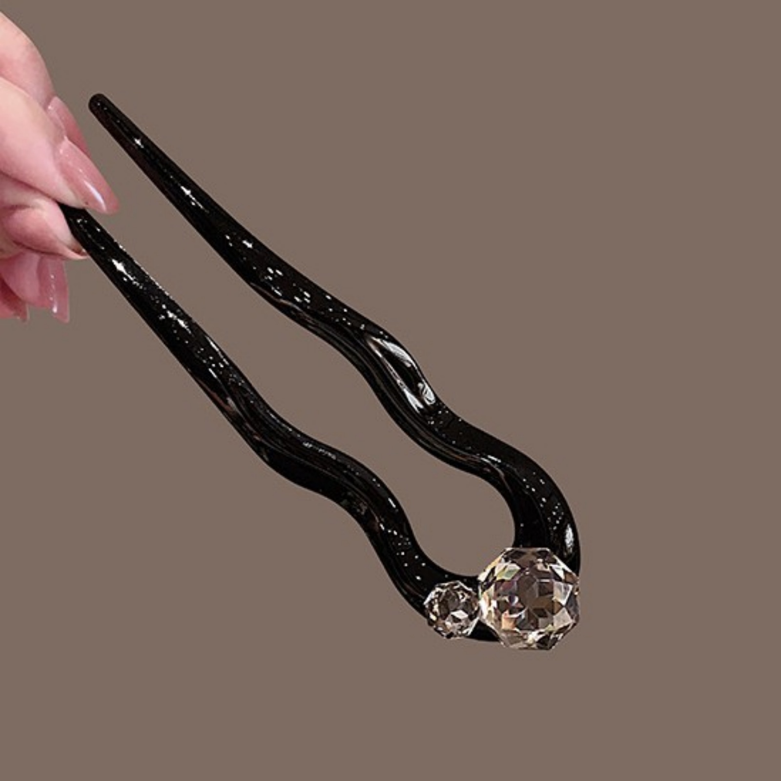 1PC Crystal Hair Fork,Black El - Women'S Vintage Accessories incelemesi ve fiyatı