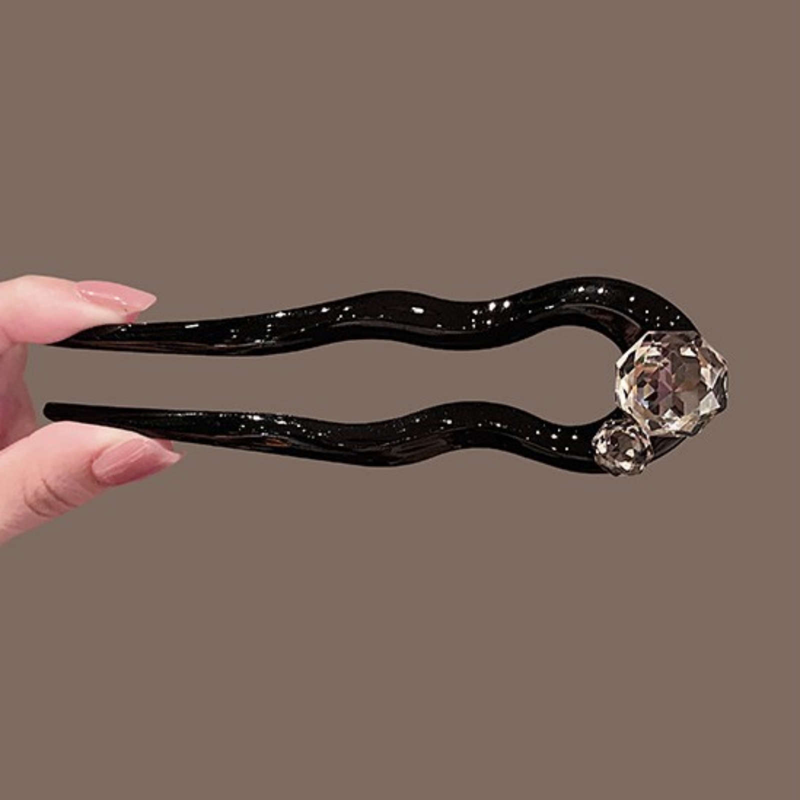 1PC Crystal Hair Fork,Black El - Women'S Vintage Accessories incelemesi ve fiyatı