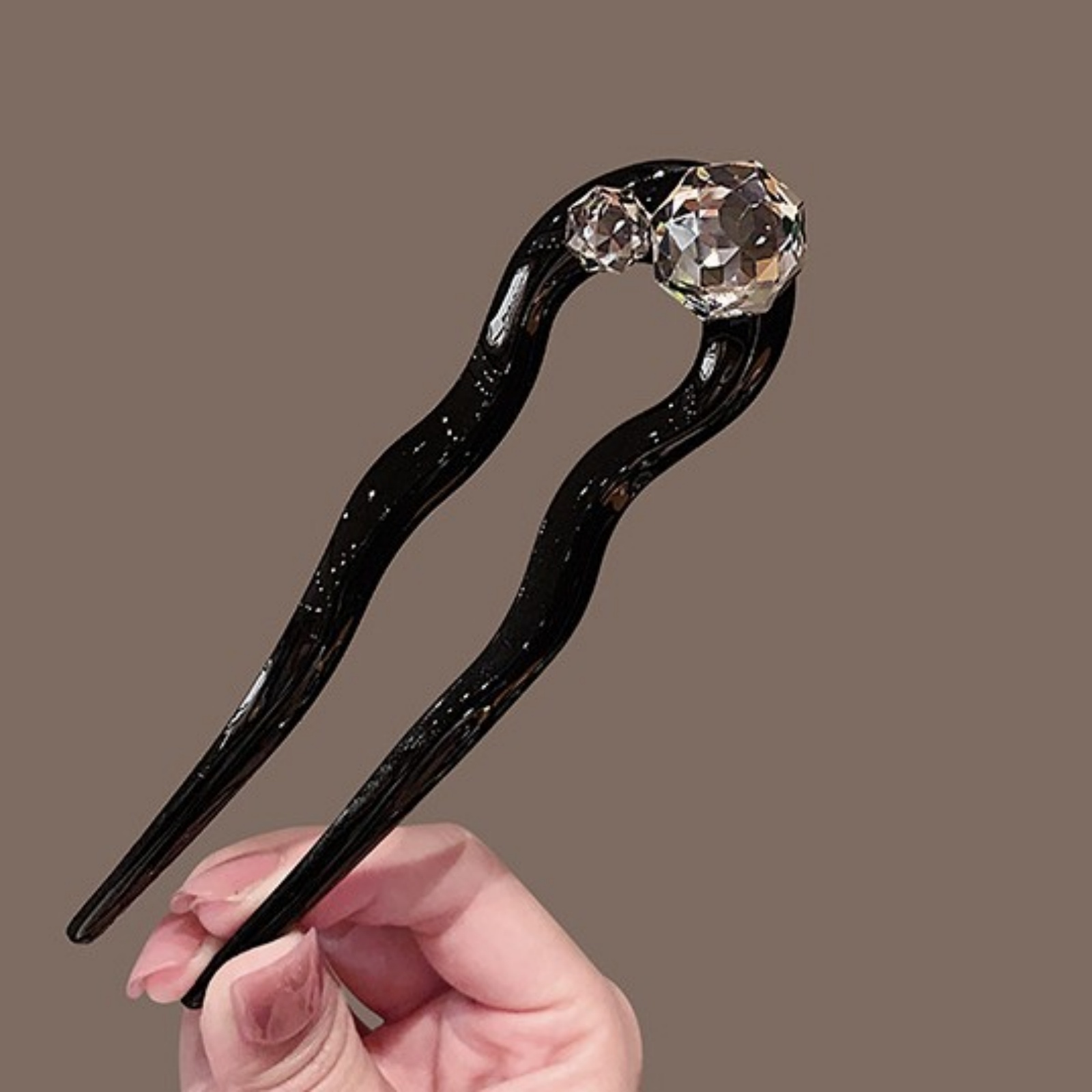 1PC Crystal Hair Fork,Black El - Women'S Vintage Accessories incelemesi ve fiyatı