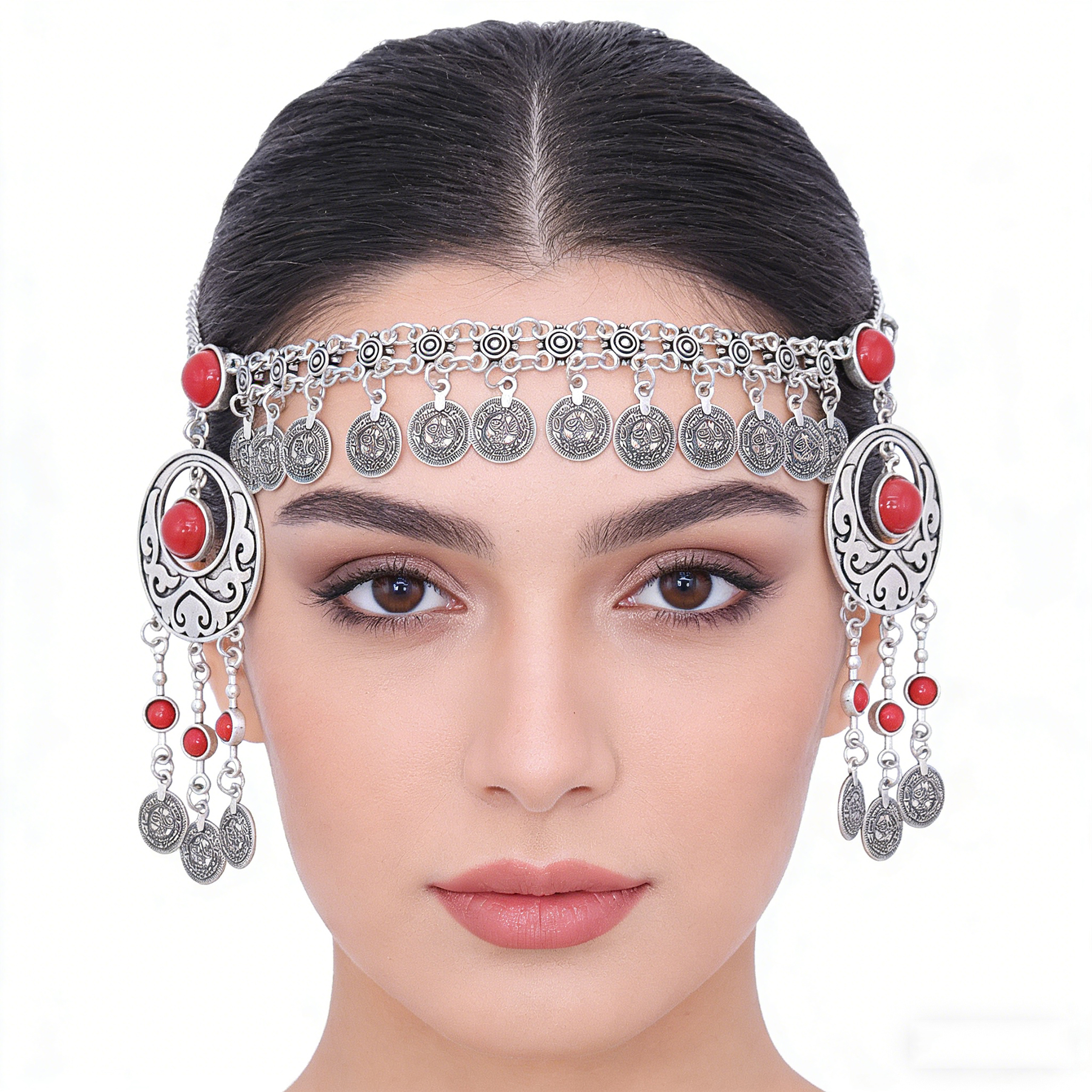 Vintage Silver Color Turquoise - Women Accessories Nepal incelemesi ve fiyatı