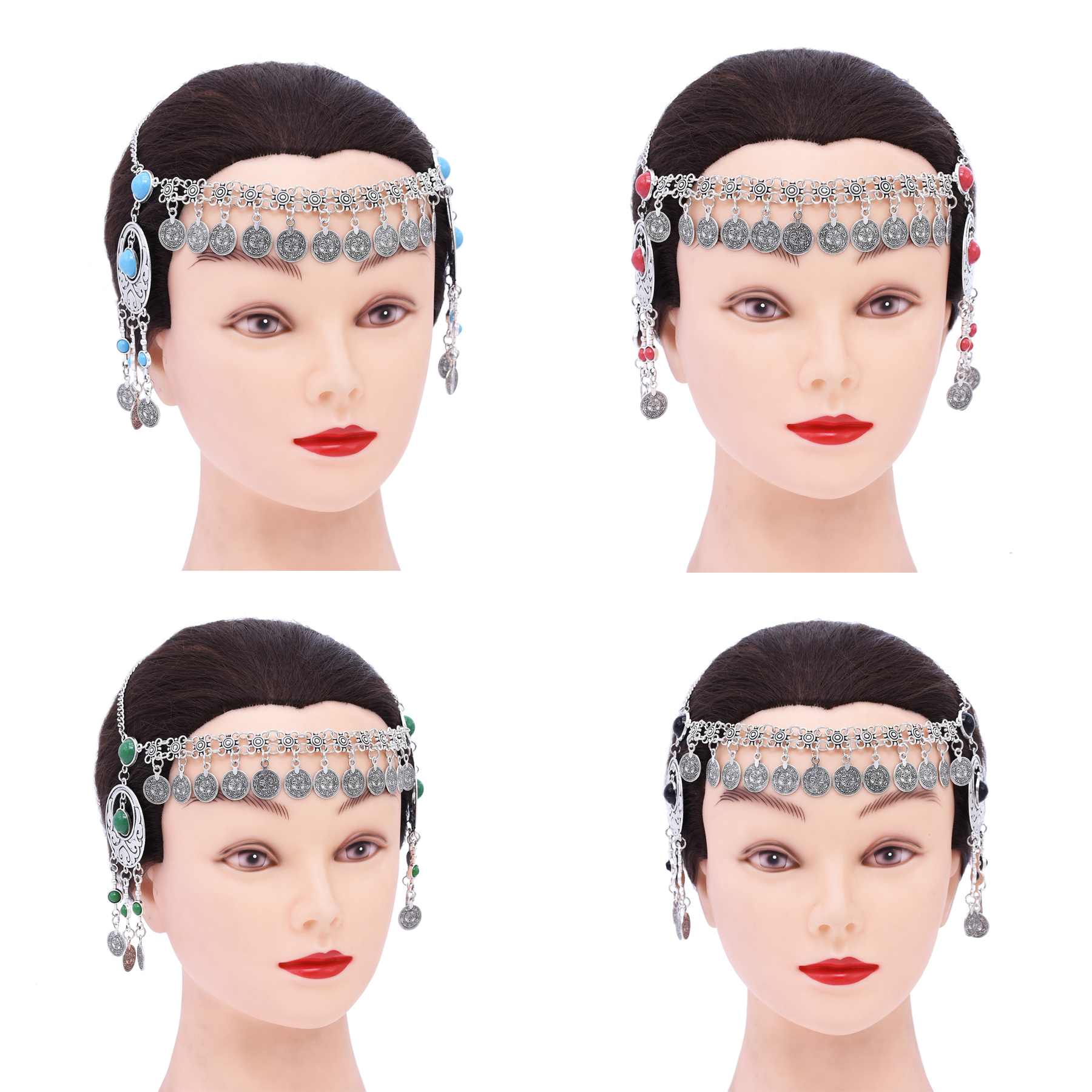Vintage Silver Color Turquoise - Women Accessories Nepal incelemesi ve fiyatı