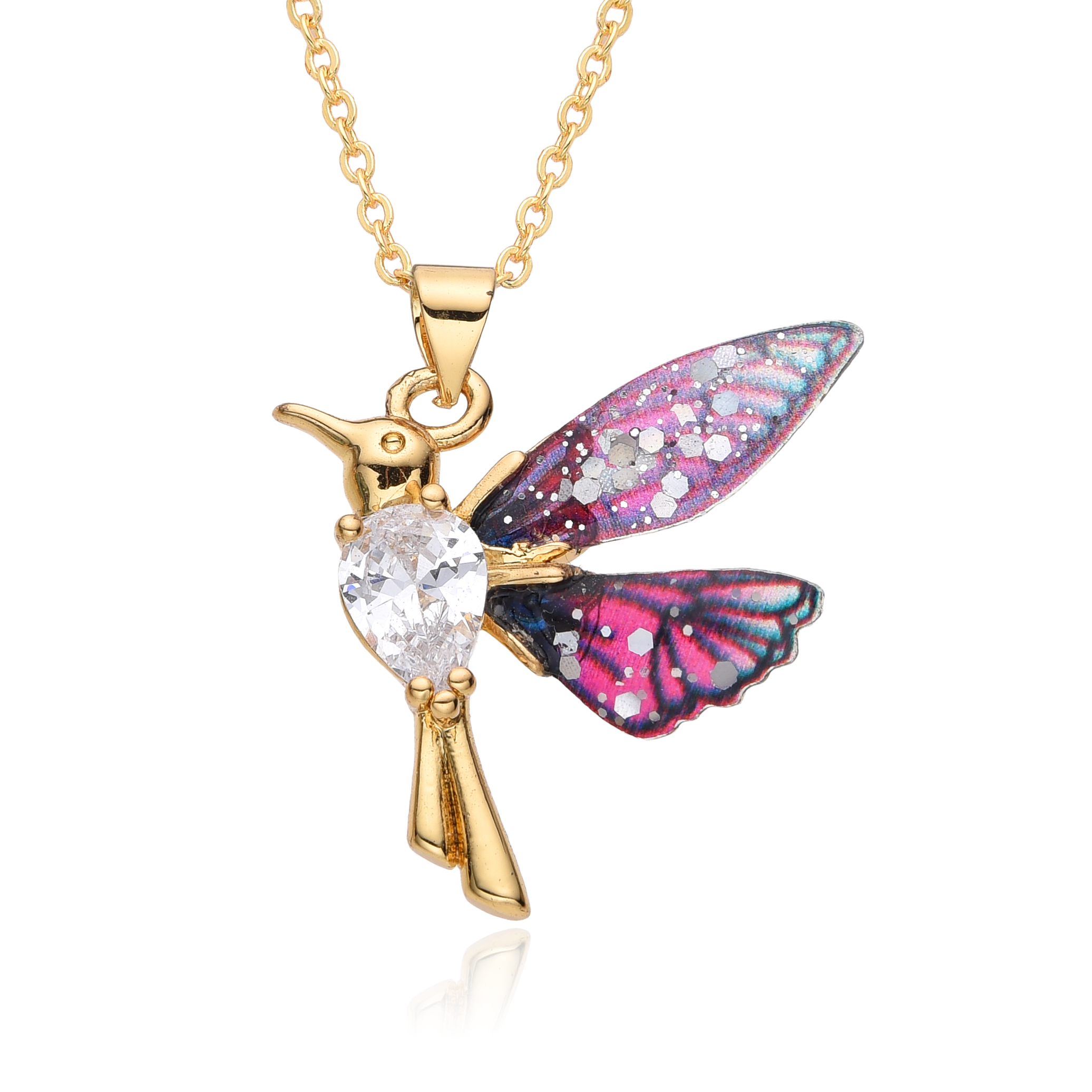 Colorful Resin Hummingbird Cha - Women Accessories In Wholesale incelemesi ve fiyatı