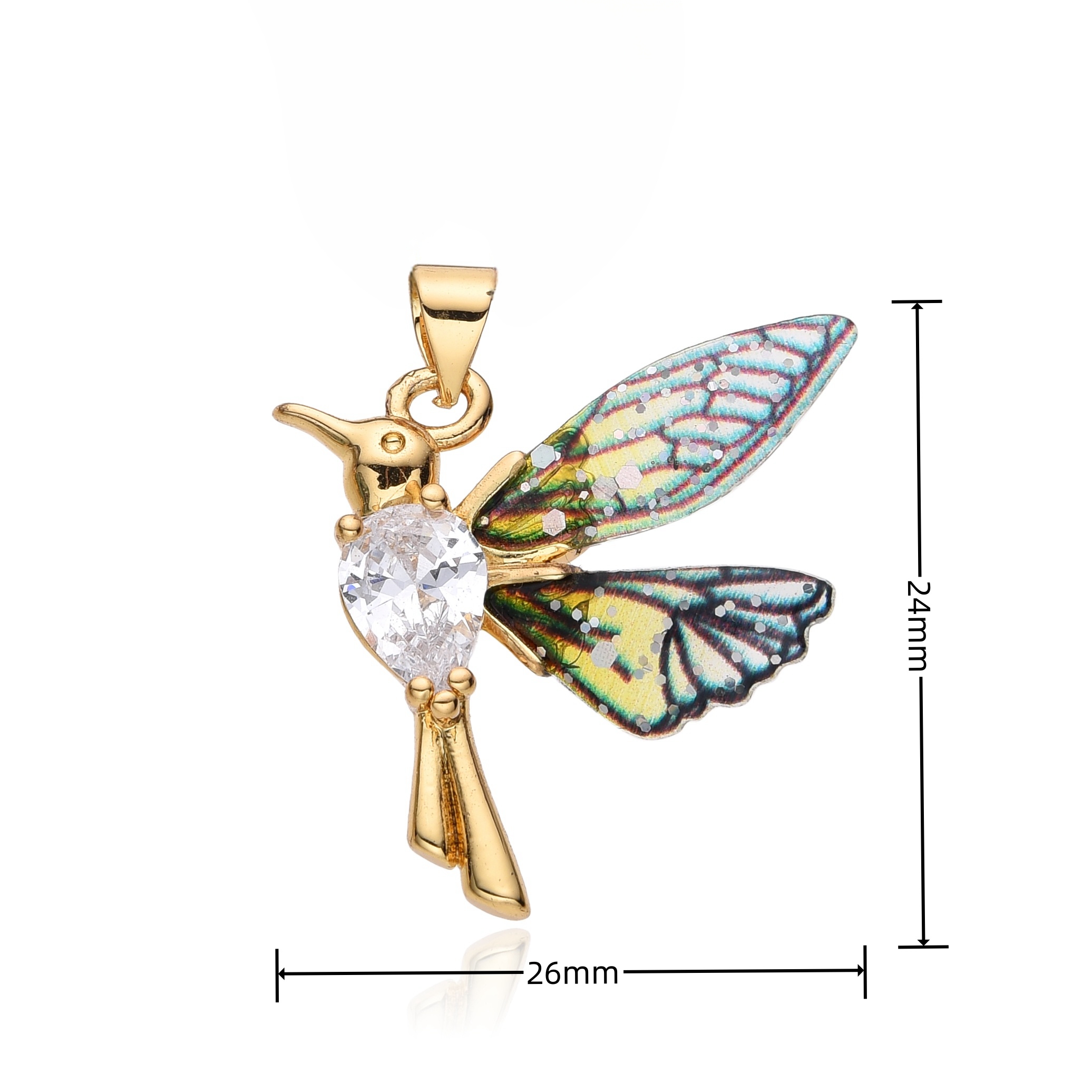 Colorful Resin Hummingbird Cha - Women Accessories In Wholesale incelemesi ve fiyatı