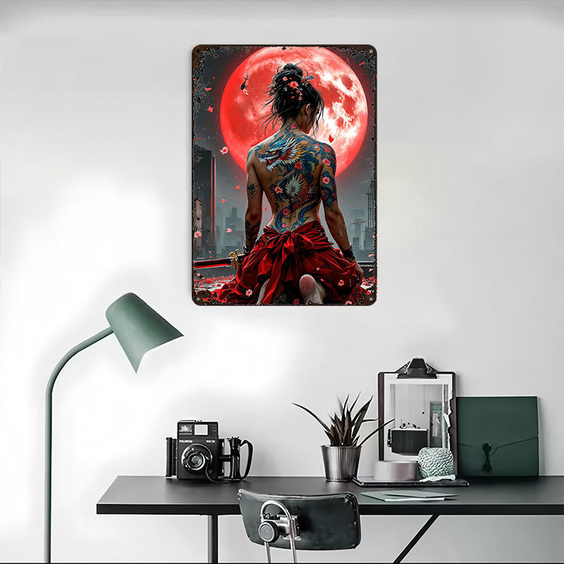 Dragon Tattoo Woman Metal Post - Women Accessories Poster incelemesi ve fiyatı
