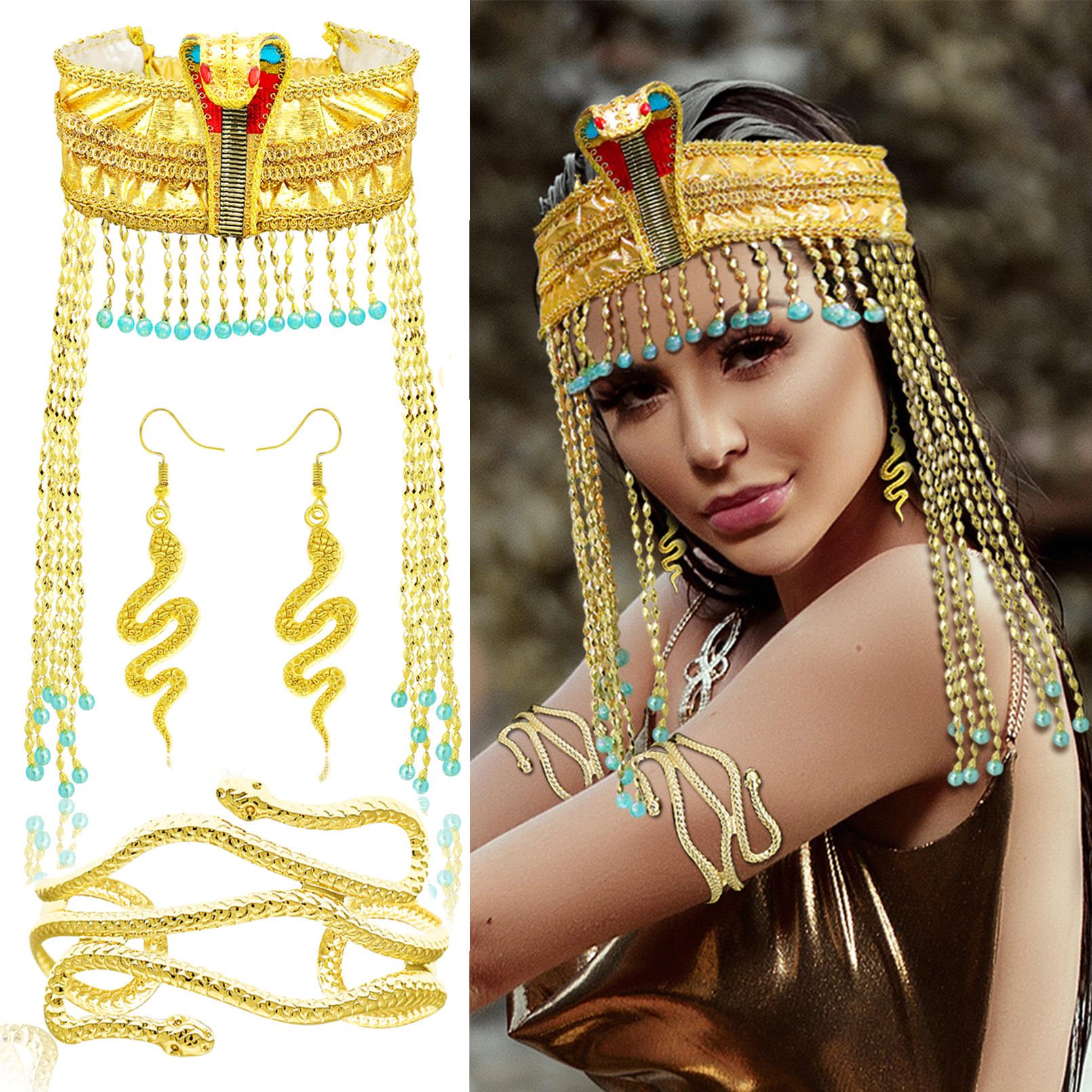 Women Snake Earring Bracelet J - Women Accessories In Egypt incelemesi ve fiyatı