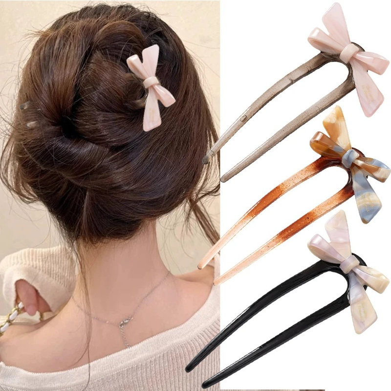 1 piece, sweet bow U-shaped ha - Women Accessories Trendy incelemesi ve fiyatı