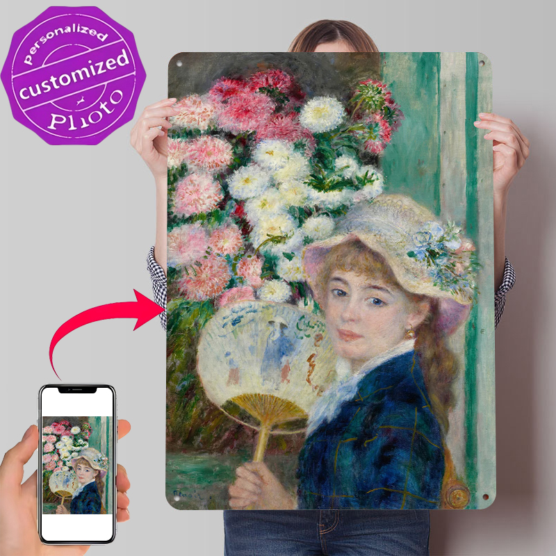 Young Woman With Fan and Flowe - Women Accessories Poster incelemesi ve fiyatı