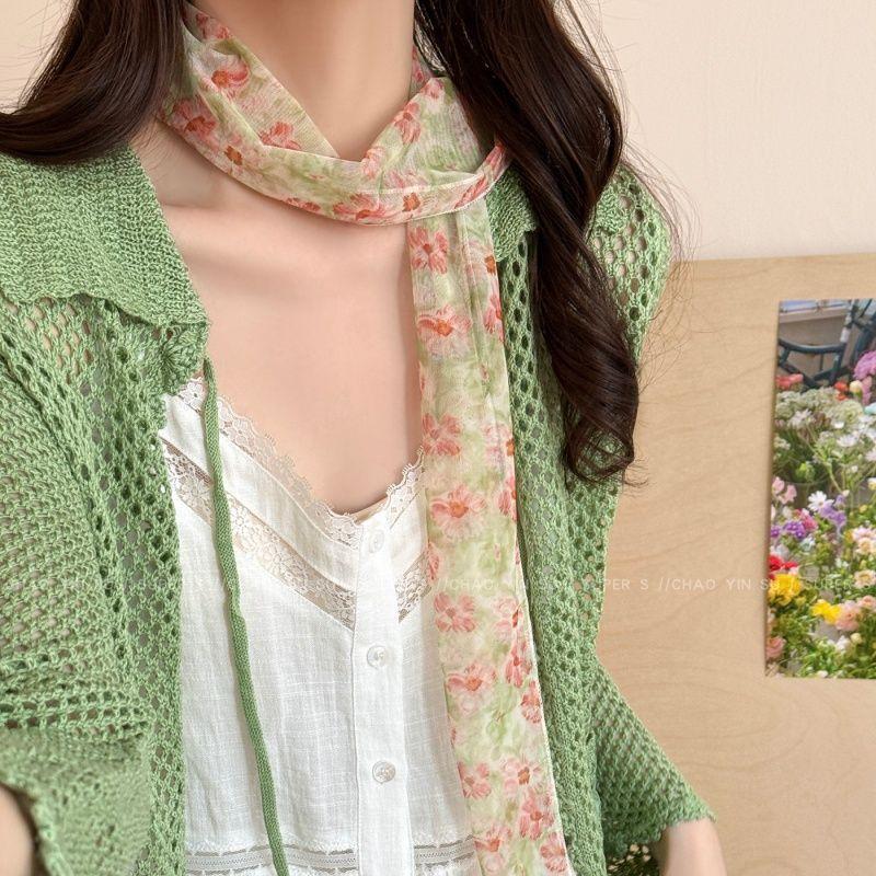 Korean Long Scarves Plaid Flor - Women'S Korean Accessories incelemesi ve fiyatı