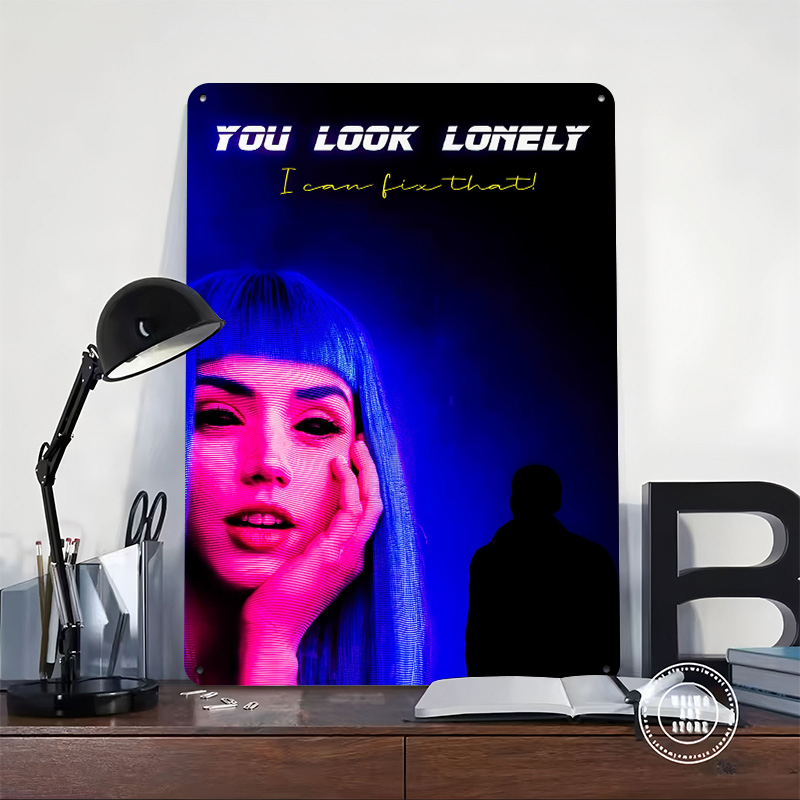 Cyberpunk Woman and Silhouette - Women Accessories Poster incelemesi ve fiyatı
