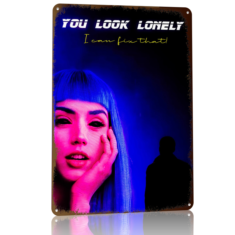 Cyberpunk Woman and Silhouette - Women Accessories Poster incelemesi ve fiyatı