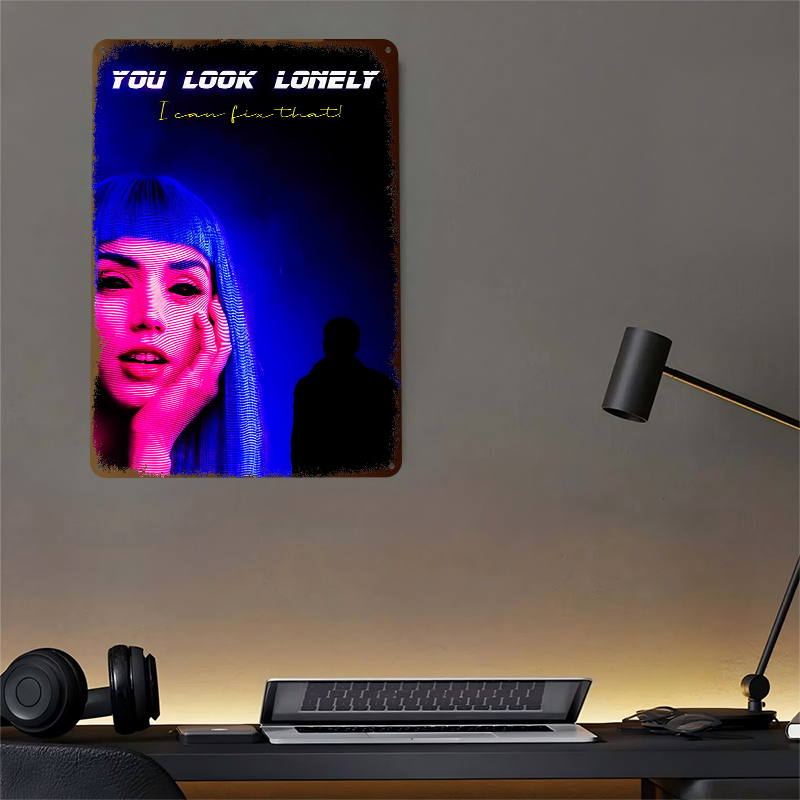Cyberpunk Woman and Silhouette - Women Accessories Poster incelemesi ve fiyatı