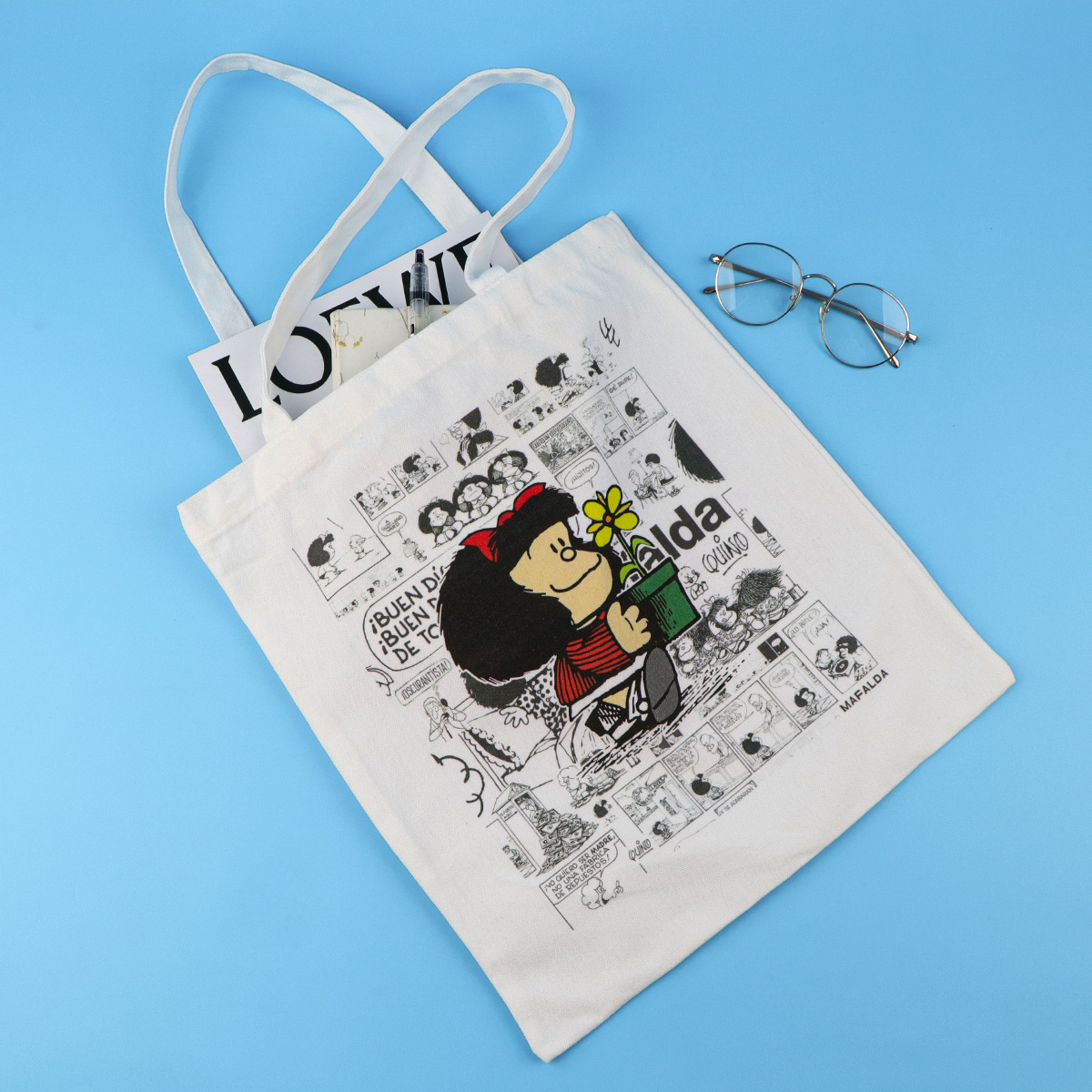 Fashion Canvas Tote Bag Women  - Women Accessories Trendy incelemesi ve fiyatı