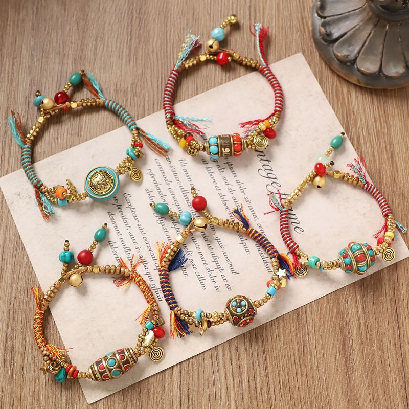 Tibetan Retro Woven Bracelet N - Women Accessories Nepal incelemesi ve fiyatı