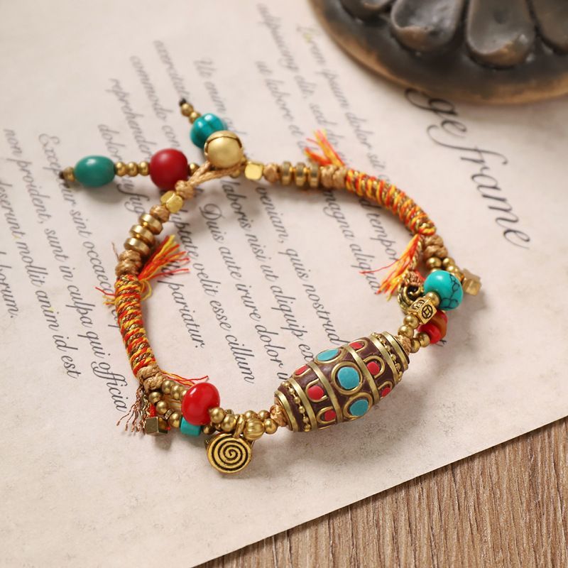 Tibetan Retro Woven Bracelet N - Women Accessories Nepal incelemesi ve fiyatı